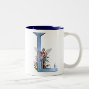 Zuivelmonogram L Tweekleurige Koffiemok