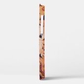 ZUIVELSTROOM IN BROWN FLORAL GEEL GEM MONOGRAM Case-Mate iPhone CASE (Achterkant / Links)