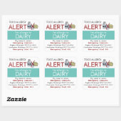 Zuivelvoeding Sticker Licht Blauwgroen (Vel)