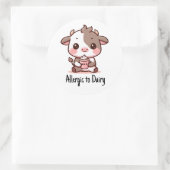 Zuivelvrij Kinder ontwerp Ronde Sticker (Tas)