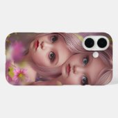 Zuivelzussen tussen de bloemen in het bos Case-Mate iPhone case (Achterkant (horizontaal))