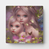 Zuivelzussen tussen de bloemen in het bos fotoplaat (Voorkant)