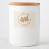 Zuiver organisch glanzend Snoep met suikerstroop Voedselcontainer Etiket (Voorkant)