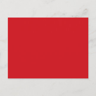 zuiver rood briefkaart