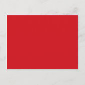 zuiver rood briefkaart (Voorkant)