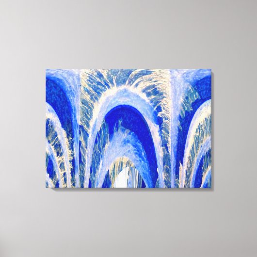 Zuiver water loopt diep canvas afdruk (Voorkant)