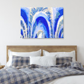 Zuiver water loopt diep canvas afdruk (Insitu (Slaapkamer))