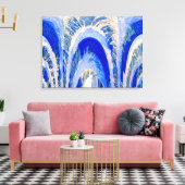 Zuiver water loopt diep canvas afdruk (Insitu (Woonkamer))