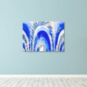 Zuiver water loopt diep canvas afdruk (Insitu (Houten vloer))