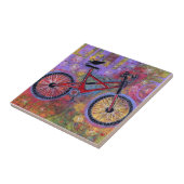 Zuivere, lichte, fietsenband tegeltje (Zijkant)