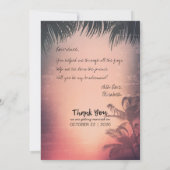 Zul je mijn bruidsmeisje Zomer Palm Trees Lights z Kaart (Achterkant)