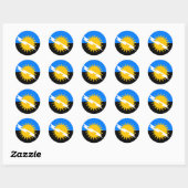 Zulia, Venezuela vlag Ronde Sticker (Vel)
