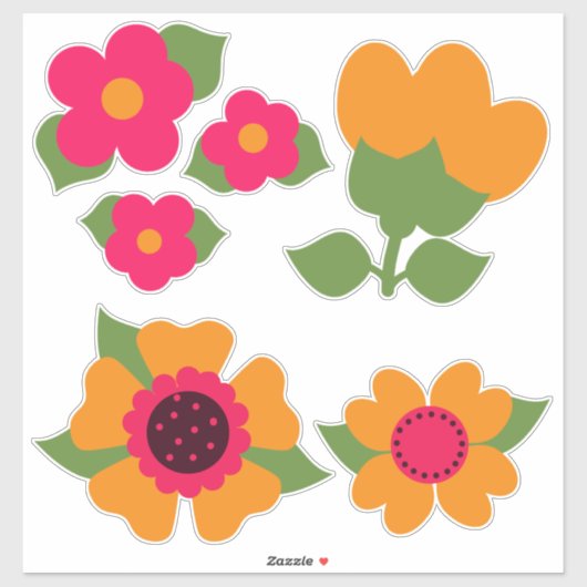 Zulke  bloemen! sticker (Vel)