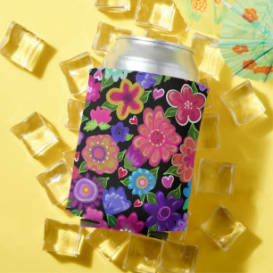 Zulke bloemen! Veelvoudige kleuren Floral Art Blikjeskoeler
