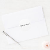 Zullen we dansen? ronde sticker (Envelop)