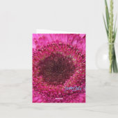 Zult u me Kaart Roze Gerbera huwen (Achterkant)