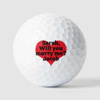 Zult u met me trouwen? Huwelijksaanzoek & Rode Har Golfballen