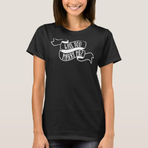 Zult u met me trouwen Verlovingsfeestje voor vrijg T-shirt