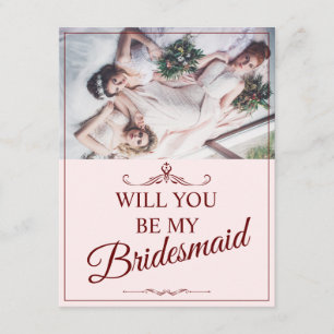 Zult u mijn bruidsmeisje zijn? Drie leugenachtige  Informatiekaartje