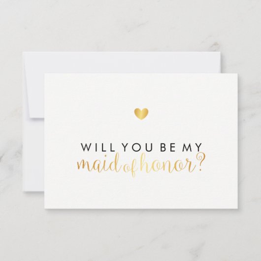 Zult u mijn getuige zijn - Gouden Hart Script Fab Kaart (Voorkant)