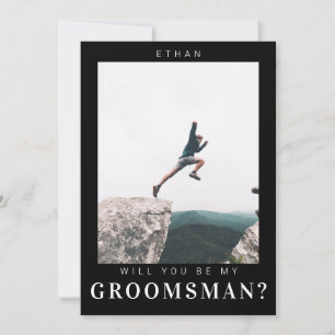 Zult u mijn getuige zijn Minimalistische foto Mode Kaart