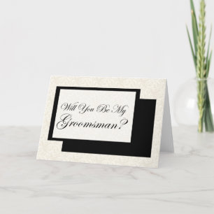Zult u Mijn Groomsman zijn?