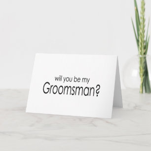 Zult u mijn groomsman zijn? nota kaarten