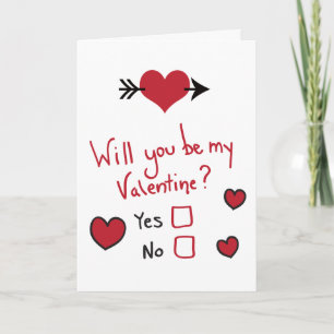 Zult u Mijn Kaart van Valentijn zijn
