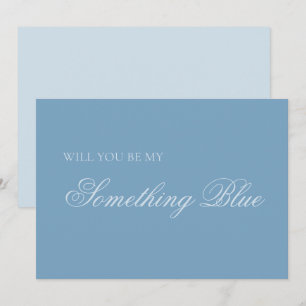 Zult u mijn Something Blue bruidsmeisje zijn voors Kaart