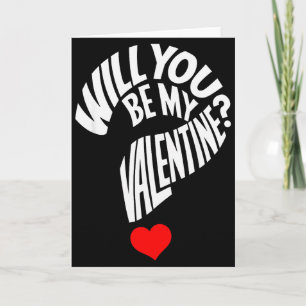 Zult U Mijn Valentijnshart Valentijnsdag Mannen Zi Kaart