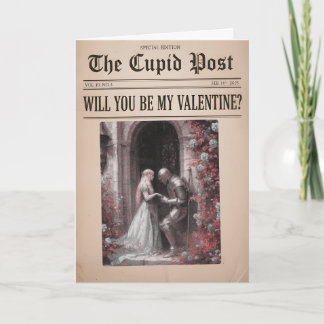 Zult u mijn Valentijnskaart krant zijn Feestdagen Kaart