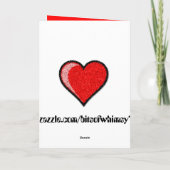 Zult u mijn VaLiEnTINE zijn? Kaart (Achterkant)