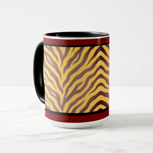 "ZULU PRINT" - 15 OZ. COFFEE MUG MOK (Voorkant links)