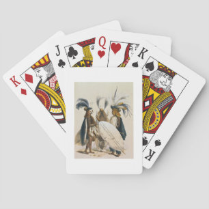 Zulu Soldaten van het leger van koning Panda, bord Pokerkaarten