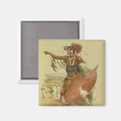 Zulu-strijder, Utimuni, neef van Chaka, wijlen Zu Magneet (Voorkant / Achterkant)