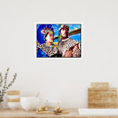 Zulu Warrior en zijn koningin: Poster (Keuken)