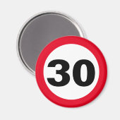 zum Geburtstag 30 Magneet (Voorkant / Achterkant)