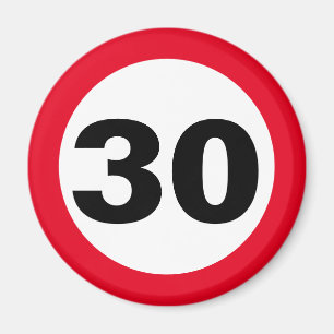 zum Geburtstag 30 Magneet