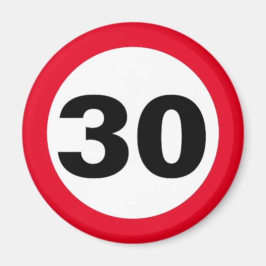 zum Geburtstag 30 Magneet (Voorkant)