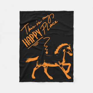 Zum Reiten Geboren Paarden Meisje Rider Paard Gift Fleece Deken