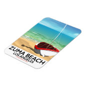 Zuma Beach LA Rail strandposter Magneet (Linkerzijde)