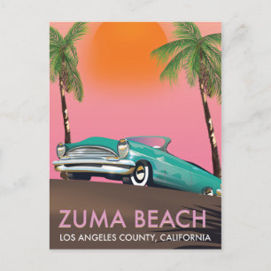 Zuma Beach Los Angeles County Californië Briefkaart
