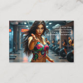 Zumba instructeur / personal trainer visitekaartje (Achterkant)