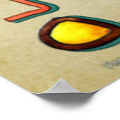 Zuni Butterfly 2 Folk Art Poster (Hoek)