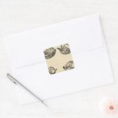 Zuni grails vierkante sticker (Envelop)