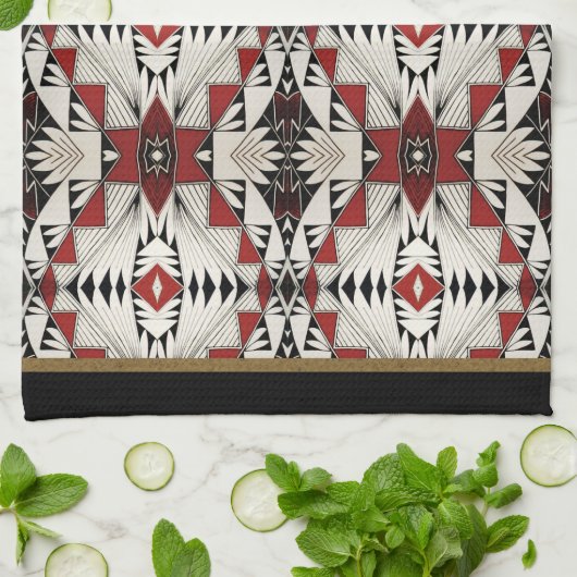 Zuni Pottery Design Theedoek (Gevouwen)