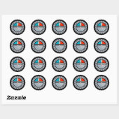 Zuni Sun Face Ronde Sticker (Vel)