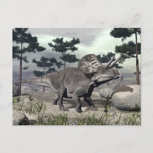Zuniceratops dinosaur - 3D rendering Briefkaart (Voorkant)