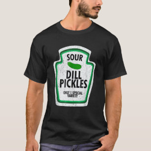Zure boor augurken pot kostuum Komkommer Veganisc T-shirt