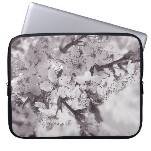 Zure Cherry Tree Black en White Laptop Sleeve